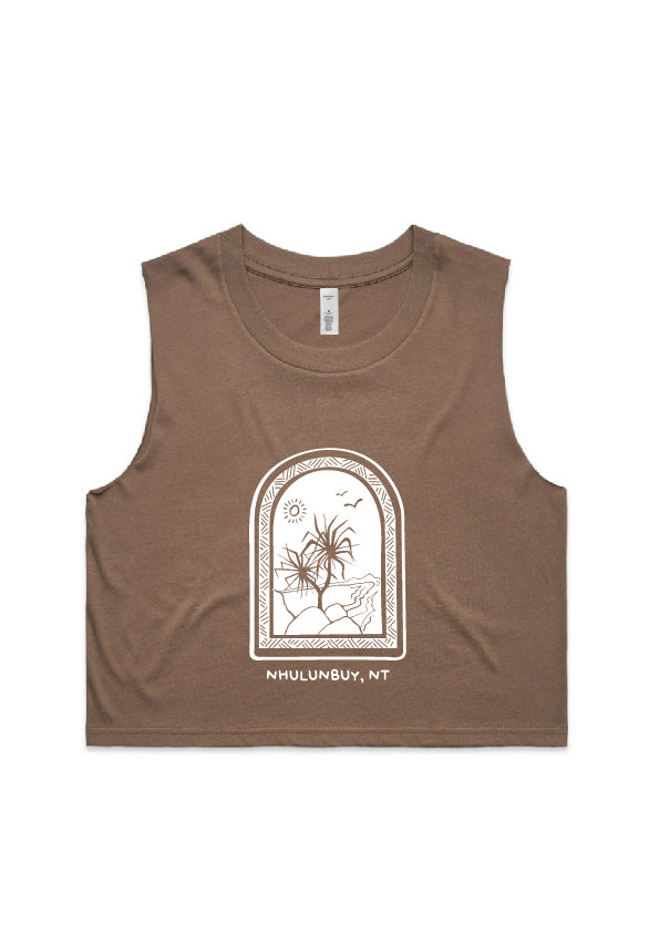 Women's East Woody Crop Singlet