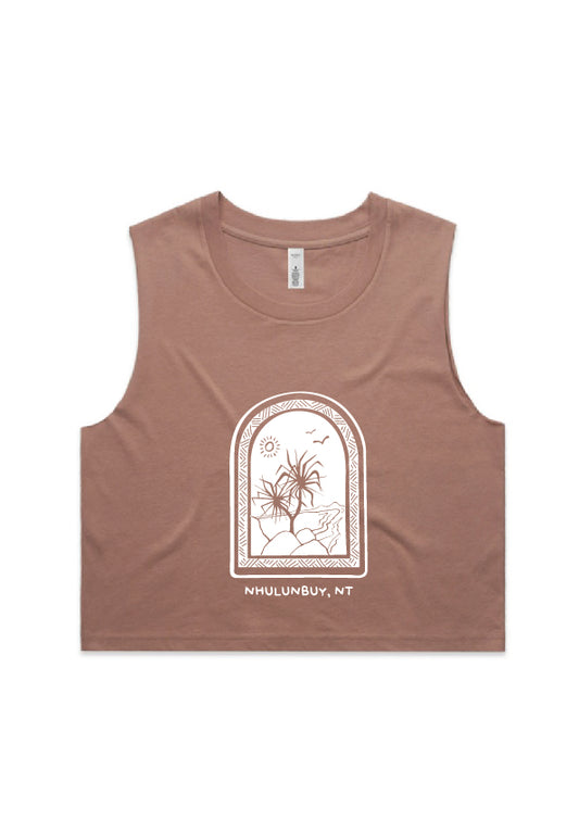 Women's East Woody Crop Singlet