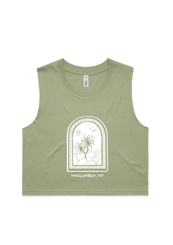 Women's East Woody Crop Singlet